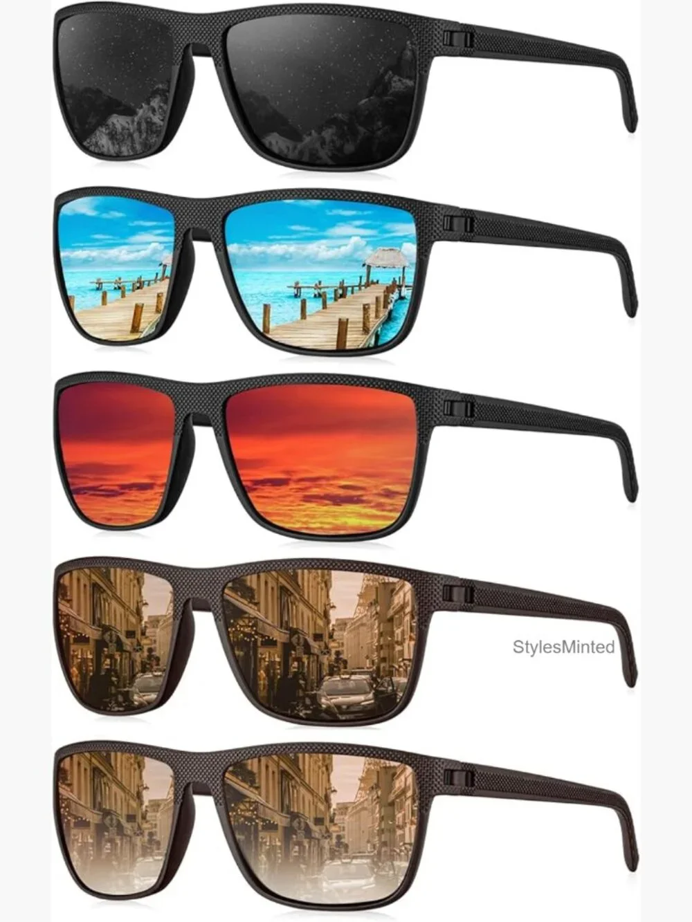 Polarized Sunglasses for Men UV400 Protection Driving Fishing Golf Classic